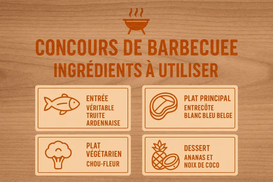 liste des ingrédients du concours barbecue 2025