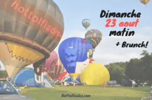 vol en montgolfière du 23 Aout 2026 au matin + brunch