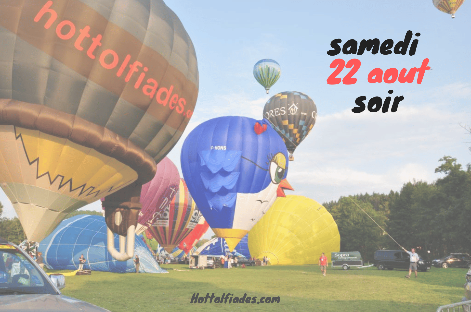 Hottolfiades - Vol en montgolfière du 22 aout 2026 au soir