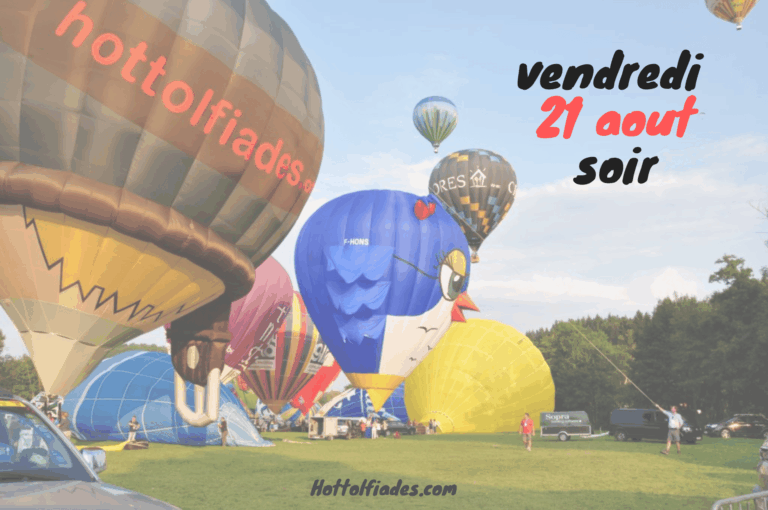 Vol en montgolfière Ardennes au coucher du soleil – Hottolfiades 21 août 2026