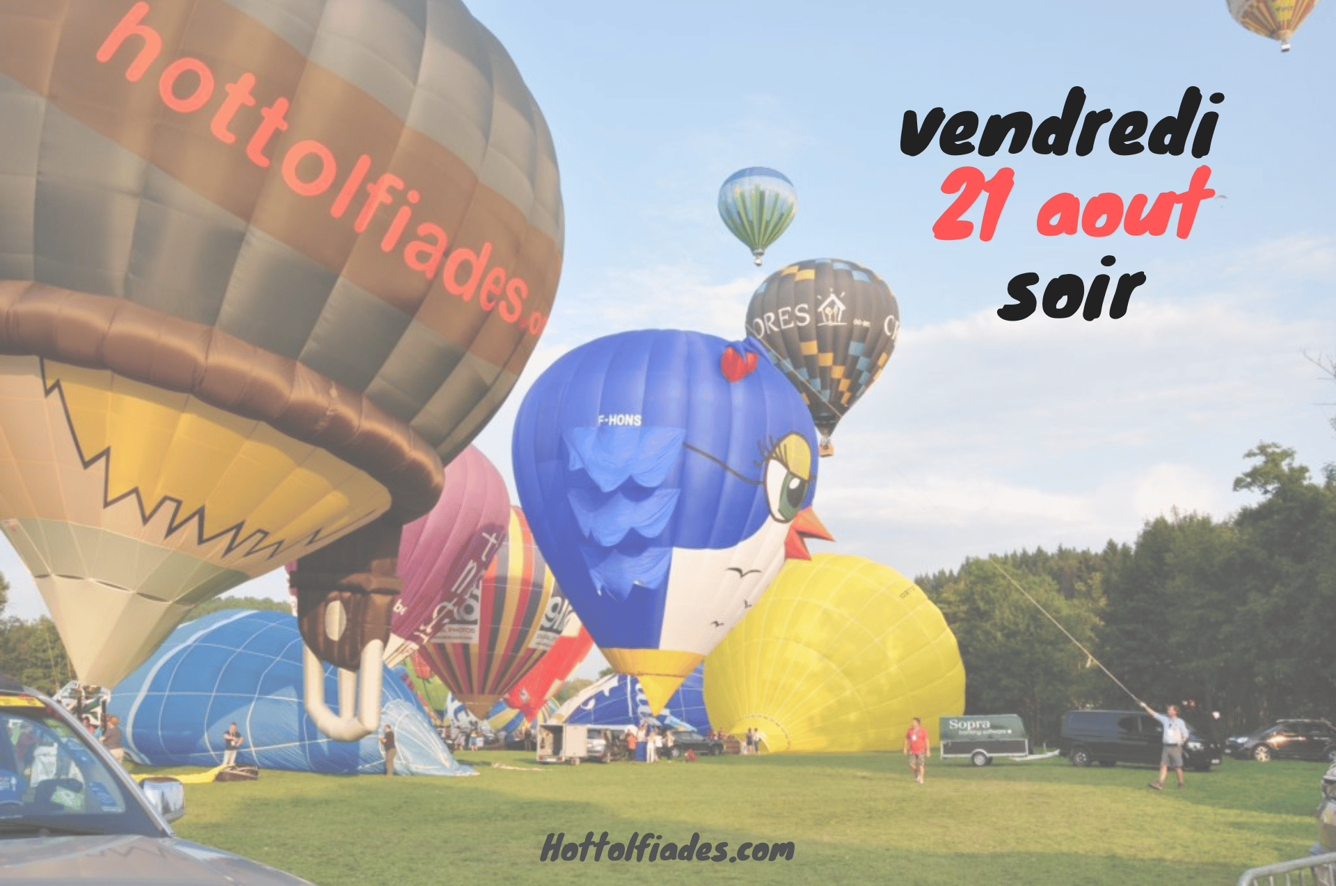 Vol en montgolfière Ardennes au coucher du soleil – Hottolfiades 21 août 2026